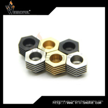 En existencia para nuevo E Cig Accessoies 510 Drip Tip adaptador de disipador de calor